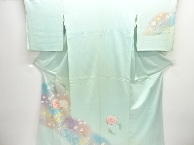 JAPANESE KIMONO / ANTIQUE KIMONO / SILK / ROSE